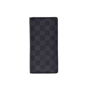 Louis Vuitton Graphite Black Portefeuille Wallet Brazza